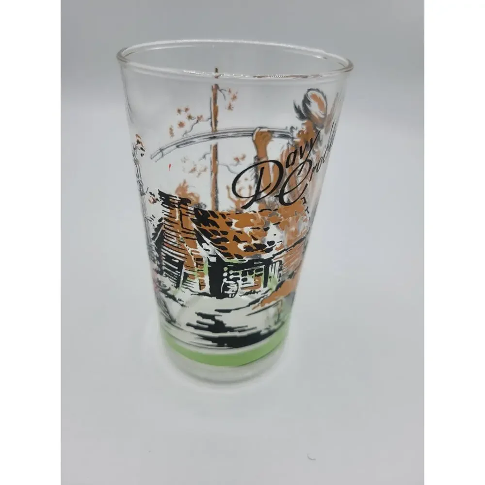 Vintage Davy Crockett Indian Fighter / Hero of Alamo‎ Drinking Glass
